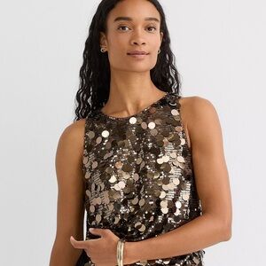 LOFT Sequin Sleeveless Top - Sz M